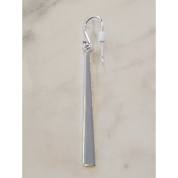 Primavera Italy Sterling Silver Polished Dangle Earrings by Danecraft - Picture 4 of 4